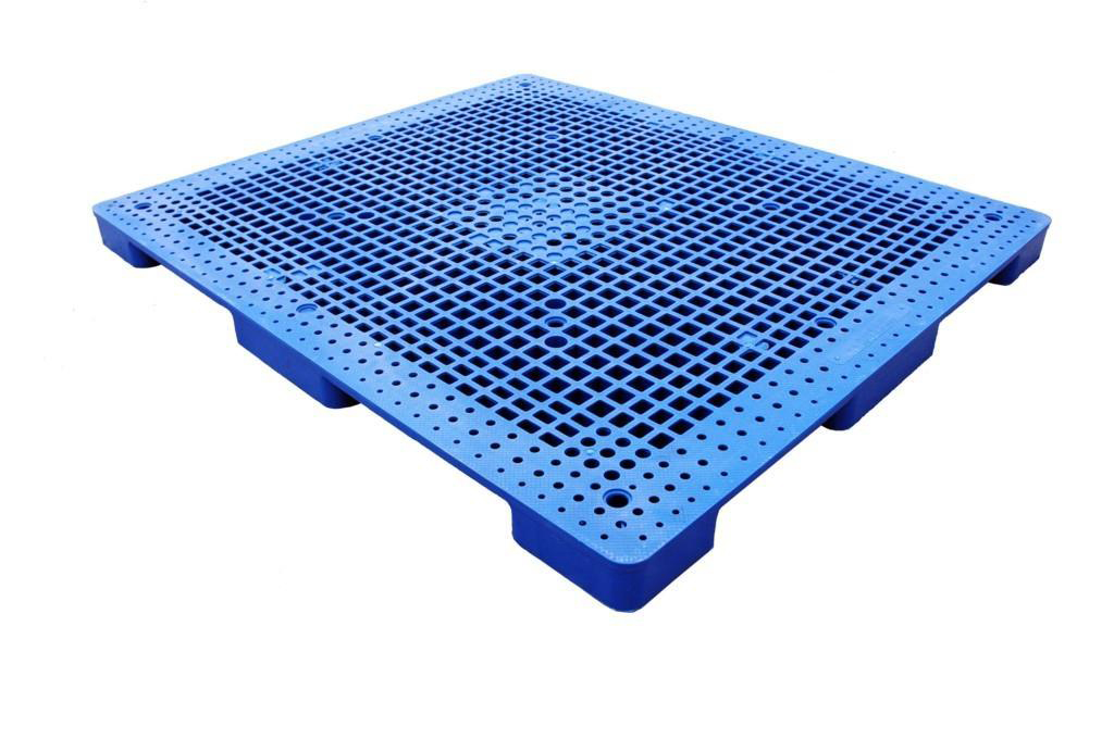 Food Grade 4-Way Entry Plastic Pallet - Nine-leg Grid Type