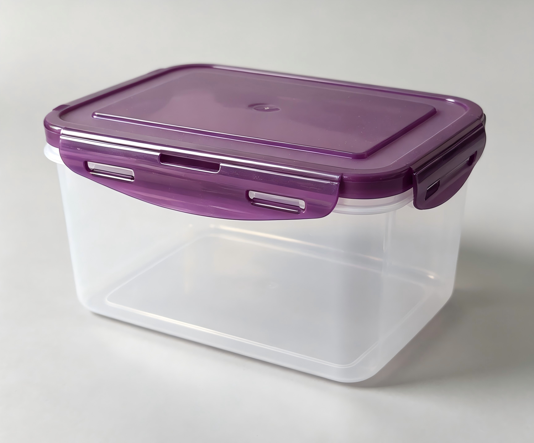 Injection Mold for Plastic Snap-Lock Lunch Box - OEM Meal Prep Container Mould