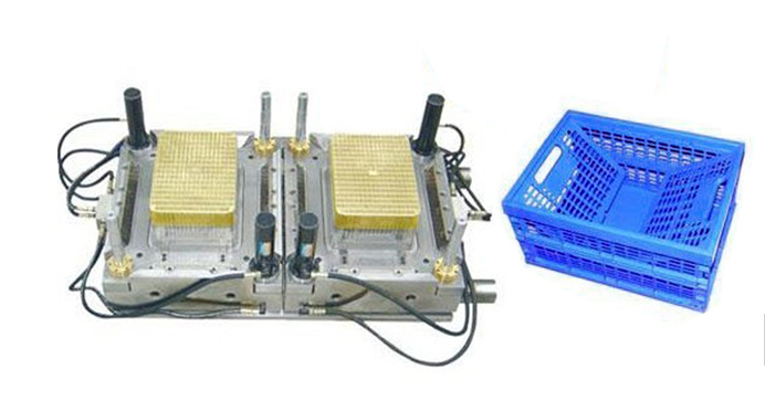 Collapsible Plastic Crate Mold - Folding Storage Box Injection Mould