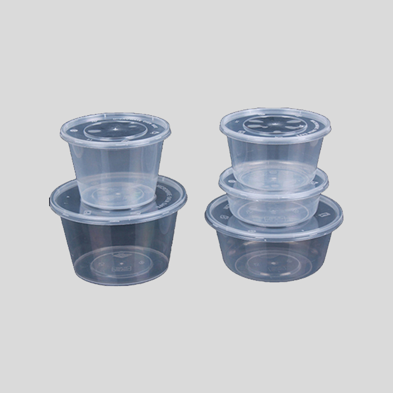 Takeaway Round Packing Box Multi-Size Customized Plastic Mould Production Sample