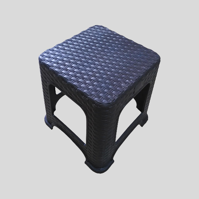 Plastic Imitated Rattan Pattern Adult Home Restaurant High Stool Mould-Production Sample